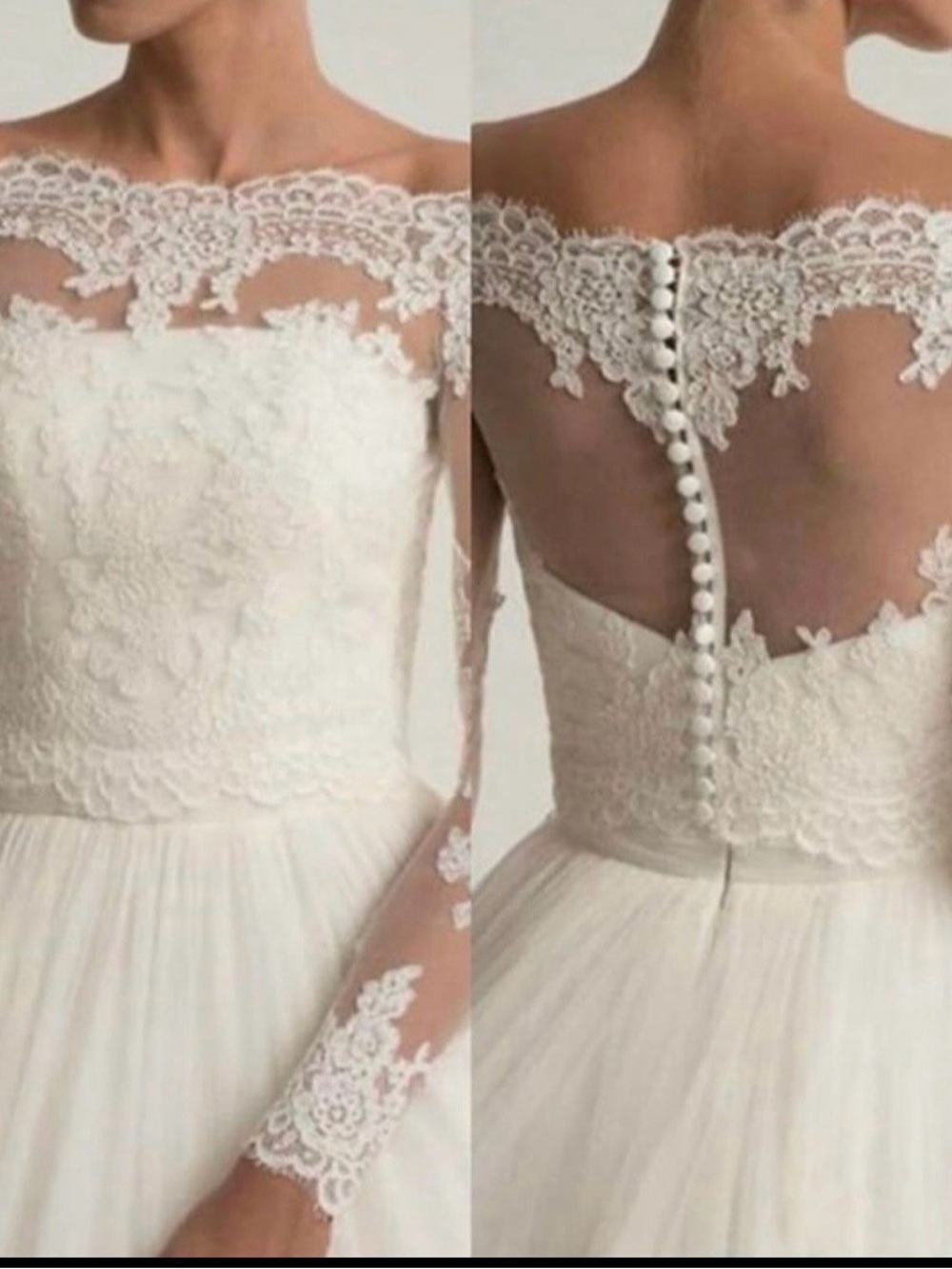 Off The Shoulder Off White  Wedding Jacket/Bridal Bolero